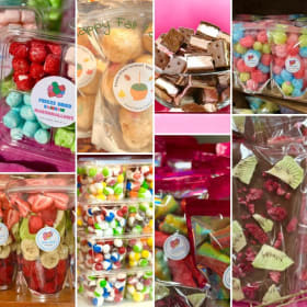 Freeze-Dried Candy & Fruit Treat Basket by Sweet Cheeks by J item