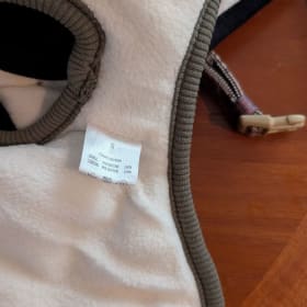 Small green dog coat item