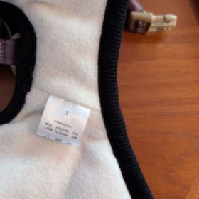 Small red dog coat item