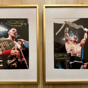 2 Signed Photos of Dustin "The Disciple" Pague item