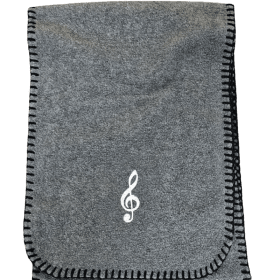 Gray Scarf with Treble Clef item