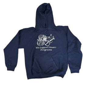 Hoodie Navy We support Music Programs item