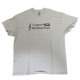T-Shirt Gray - I Support Norwood Music item