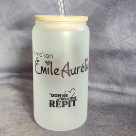 Gobelet en verre givré item