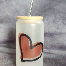 Gobelet en verre givré item