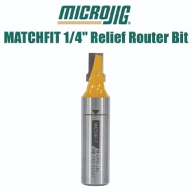 Microjig - MATCHFIT 1/4" Relief Router Bit (#MB-050-025ST) item