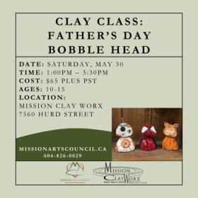 MEMBER - Father's Day Bobble Head - May 30 Ages 10-15 item