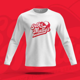 Adult Long Sleeve Shirt-Red Logo item
