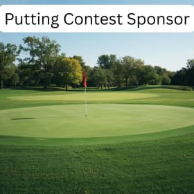 Putting contest sponsor item