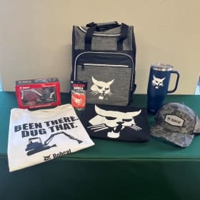 Bobcat Company Backpack and Items item