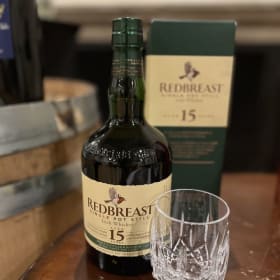 Waterford Crystal and premium Red Breast Whiskey Selection item