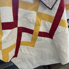 Handmade Lap Quilt Throw item
