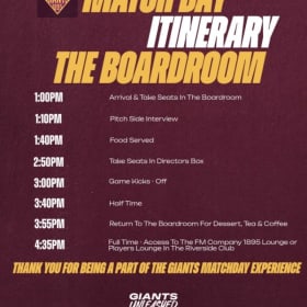 Huddersfield Giants Directors Box Match Hospitality for 10 item