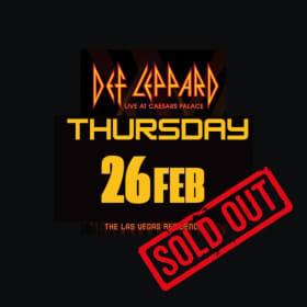 Thursday, February 26 - SOLD OUT item
