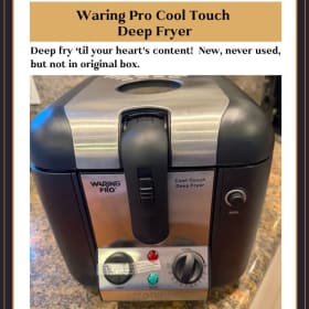 RETAIL-051| WARING PRO COOL TOUCH DEEP FRYER (VALUE: $90) item
