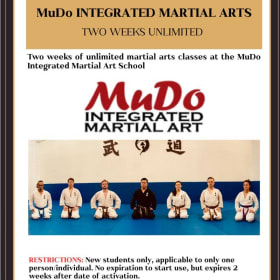 CLASSES-026| MUDO MARTIAL ARTS-TWO WEEKS (VALUE: $200) item