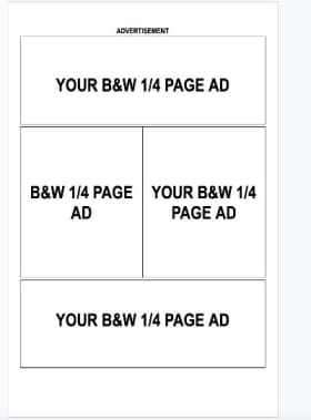 Quarter Page Ad (Black & White) - Vertical item