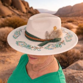 #11 Hand Painted Woman's Hat item