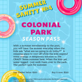Summer Sanity No. 4: Colonial Park Season Pass (#23) item