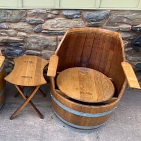 Handcrafted Wine Barrel Bistro Set item