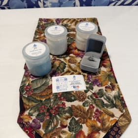 Table Runner, Ring, Lit by Calvin, Captains Pizza item
