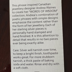 Necklace, sterling silver Mtn by Andrea Waines item