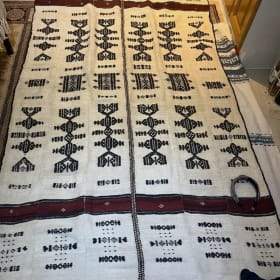 Fulani strip woven wool Khasa blanket item