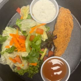 2 Chicken Fingers + Side 04/09 item