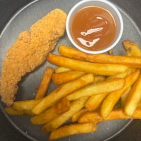 3 Chicken Fingers + Side 04/09 item