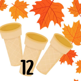 12 cornets de sucre item