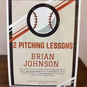 2 Pitching Lessons with Former MLB Pitcher Brian Johnson item