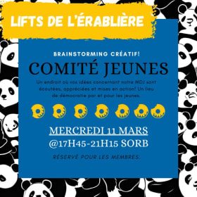 LIFTS ÉRAB: comité jeunes - 11 mars @17h45-21h15 item