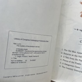 Signed Copy of The Mystery of the Stubborn Old Man item