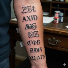 Tattoo Your letters item