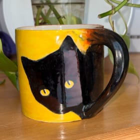 Handmade Cat Mug item