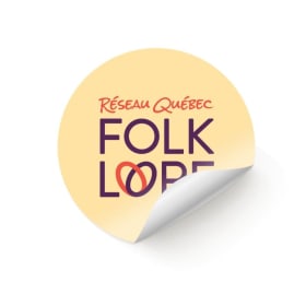 Autocollant jaune rond – Logo RQF item