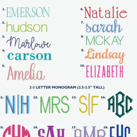 Personalized Towel Monogram item