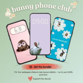 The Bunny Drop — Bunny Phone Wallpaper Bundle (8 Images) item