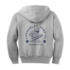 KIDS Zip Hoodie- Surf- Heather Grey item