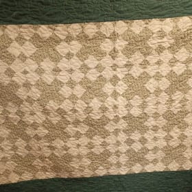 60x80 Handmade Green Ivy Quilt item