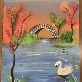 Swan Lake painting item