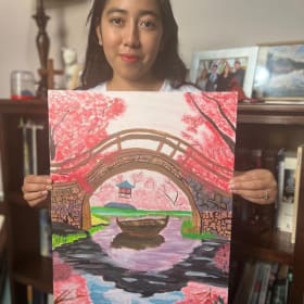 Cherry Blossoms in Bloom painting item