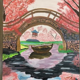 Cherry Blossoms in Bloom painting item