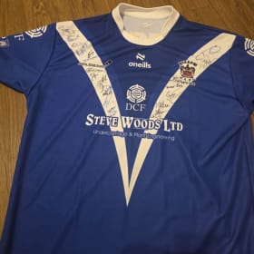 Signed Barrow R.L.F.C 150th Anniversary Shirt (1875–2025) item