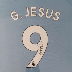 Gabriel Jesus Signed Manchester City Framed Shirt item