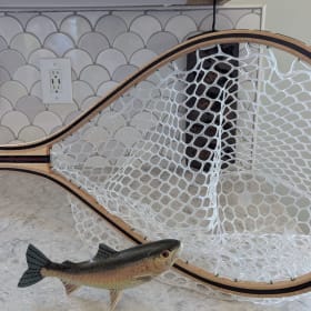 Handcrafted Wood Fish Net item