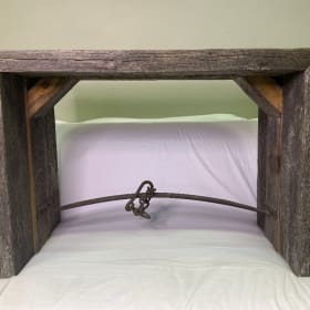 Timeless Rustic Beauty – Repurposed Barn Wood Bench item