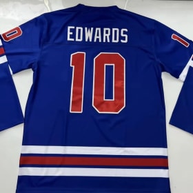 EDWARDS hockey jersey, with embroidered name & number item