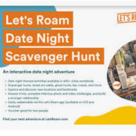 Let's Roam Date Night Scavenger Hunt Ticket for 2 Players #2 item