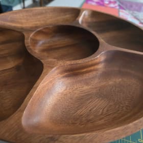 Hardwood Chip & Dip Bowl item